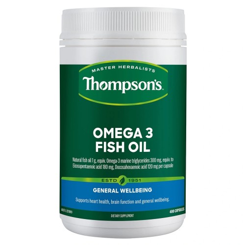 Thompson's汤普森天然深海鱼油胶囊400粒 Thompson's汤普森天然深海鱼油胶囊400粒